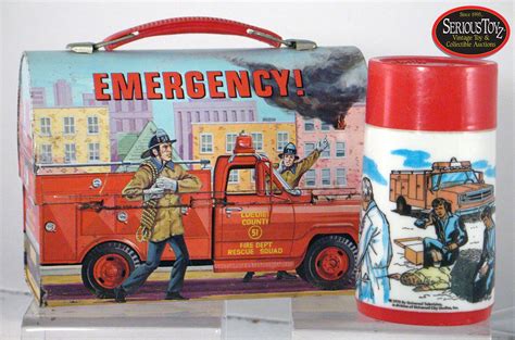 emergency metal dome lunch box no thermos|1977 Metal Dome emergency TV show lunch box; No Thermos.